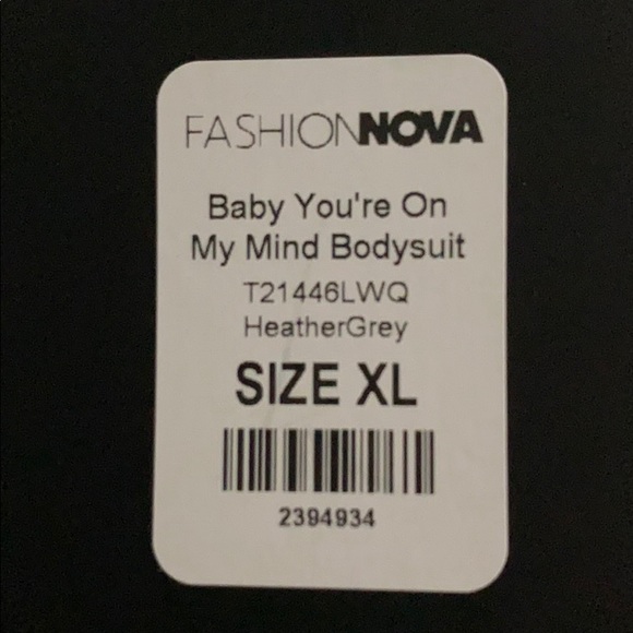 Heather Grey Bodysuit NWT - Picture 5 of 5